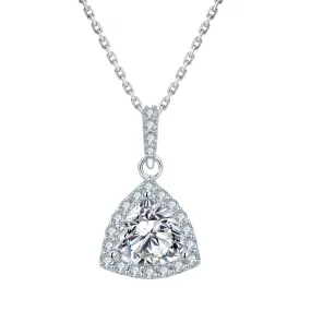 1.0 Carats VVS1 Moissanite Pendant Necklace for Women 0083