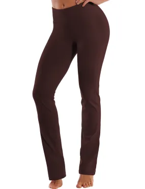 29" 31" 33" 35" Straight Leg Leggings mahoganymaroon