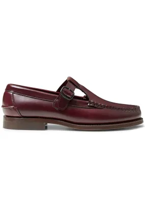 Alber T-Bar Loafer Burgundy