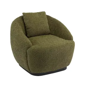 Avalon Fur Swivel Arm Chair