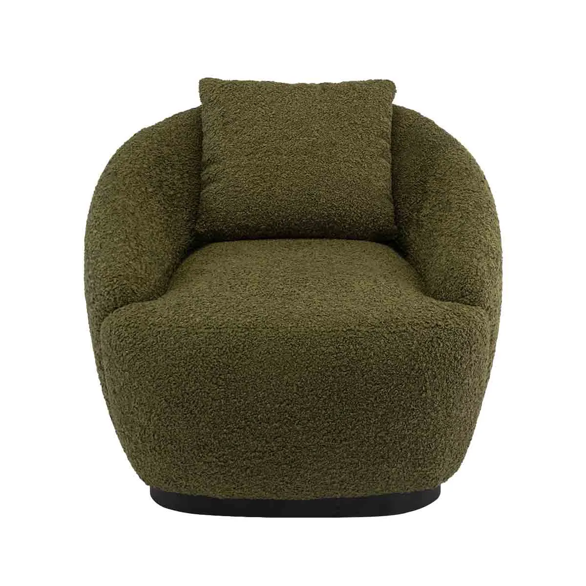 Avalon Fur Swivel Arm Chair