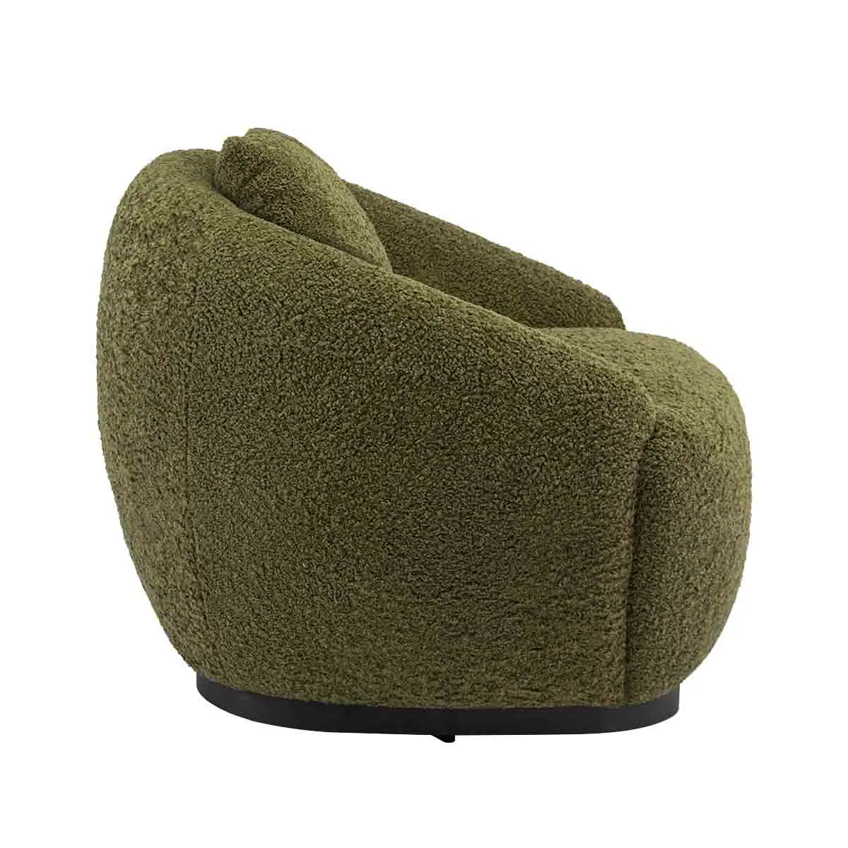 Avalon Fur Swivel Arm Chair