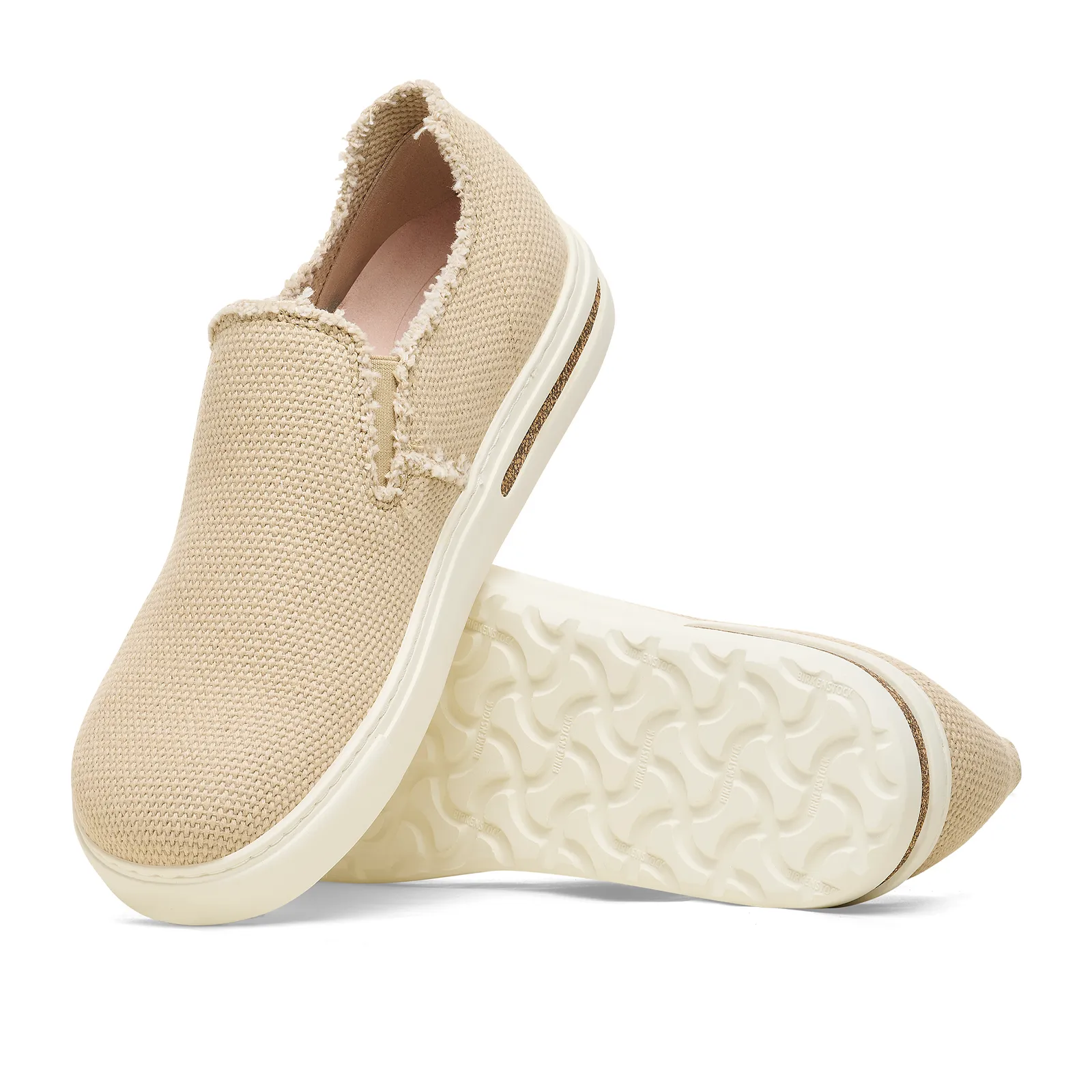 Birkenstock Bend Deconstructed Slip On Sneaker (Women) - Sandcastle Canvas