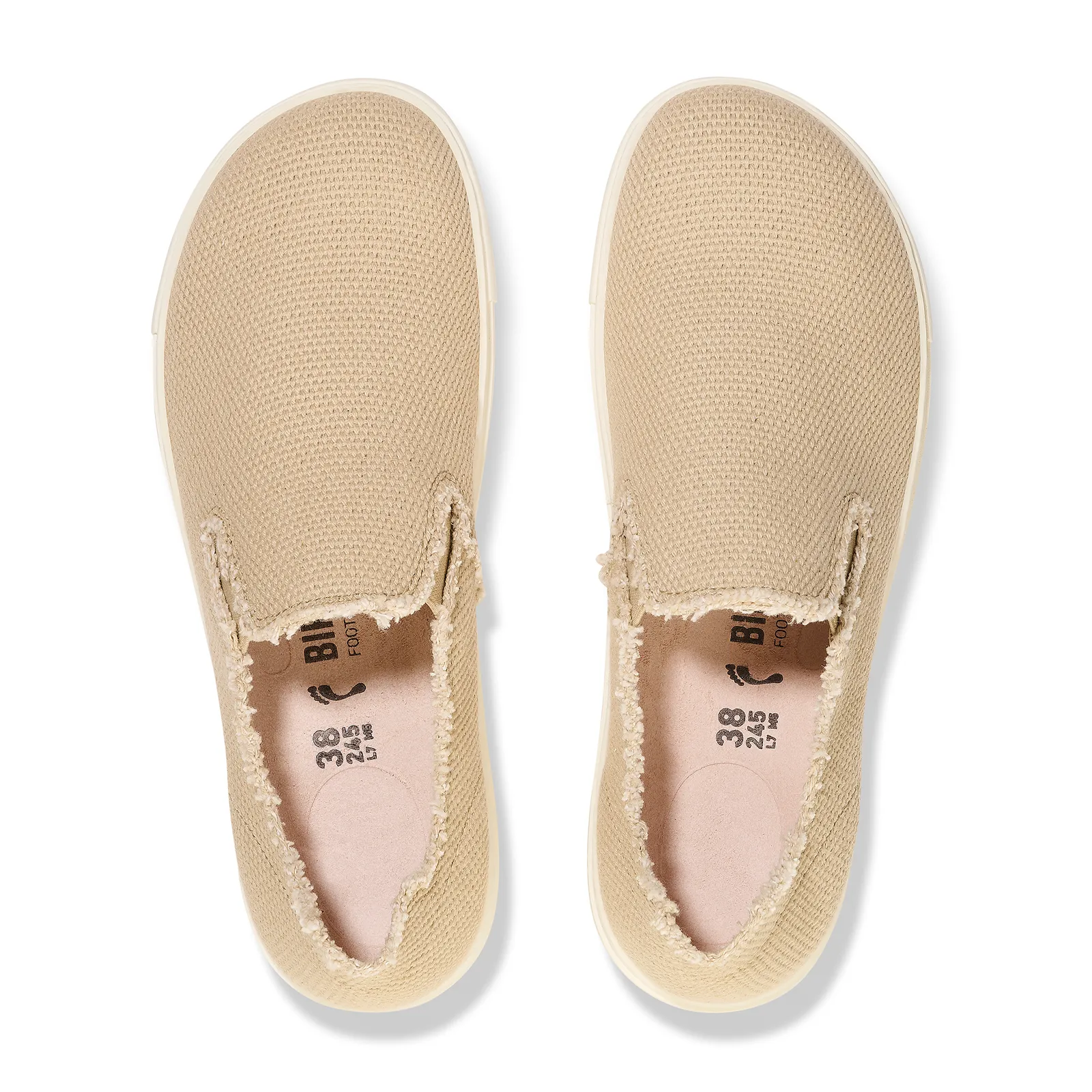 Birkenstock Bend Deconstructed Slip On Sneaker (Women) - Sandcastle Canvas