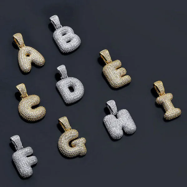 Bubble Letter Name Necklace