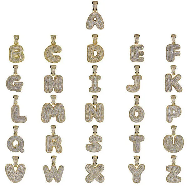 Bubble Letter Name Necklace