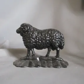 Cast Iron Door Stop In The Form Of A Sheep Antique Edwardian c1920