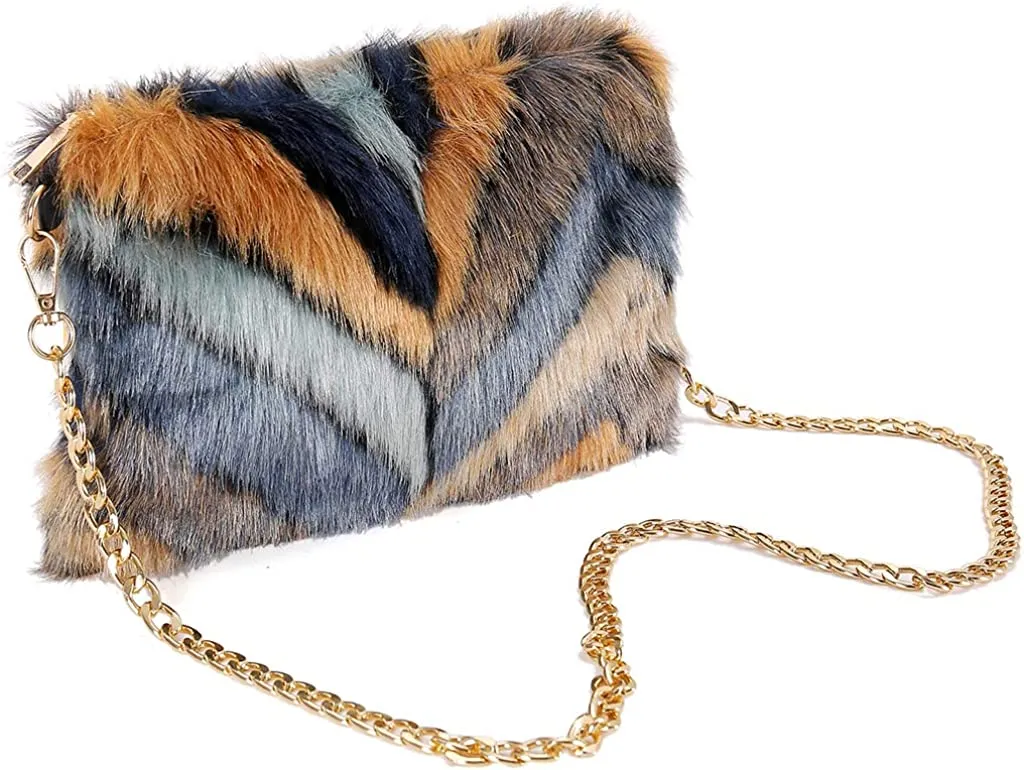 Faux Fur Purse Fuzzy Handbags