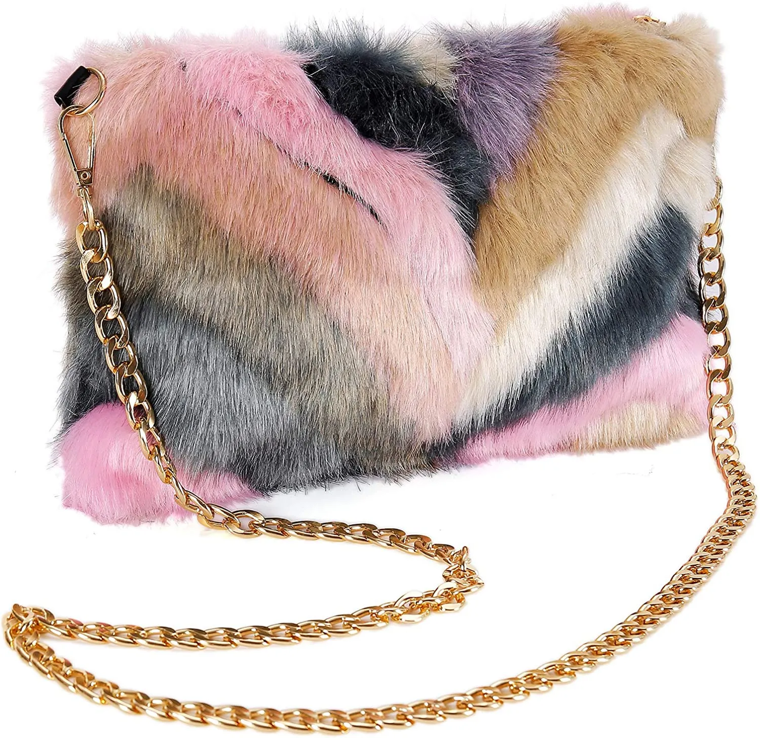 Faux Fur Purse Fuzzy Handbags