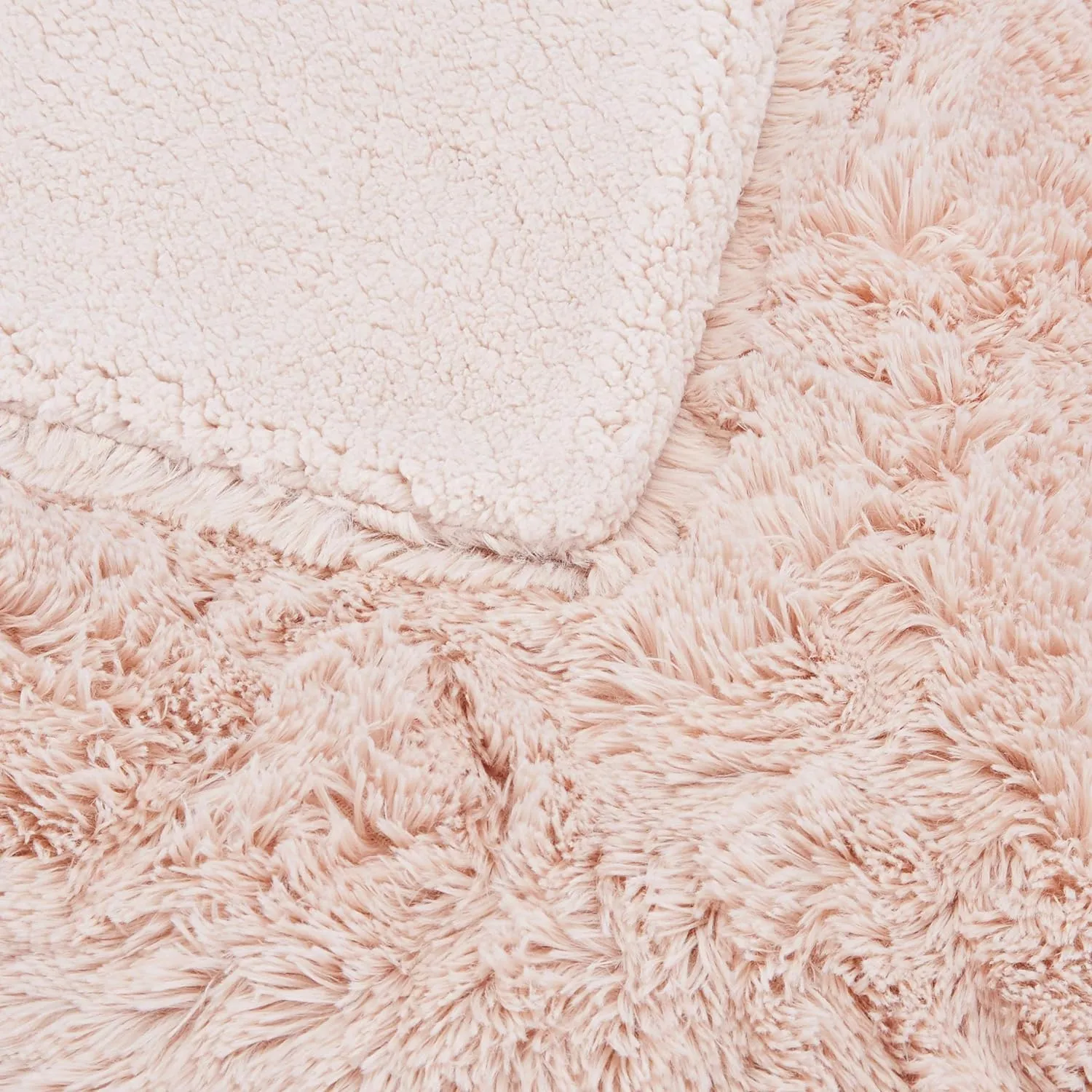 Faux Fur Sherpa Throw Blanket