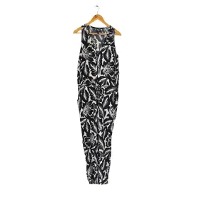 Gap Black and White Printed Sleeveless Jumpsuit | Gently Used |