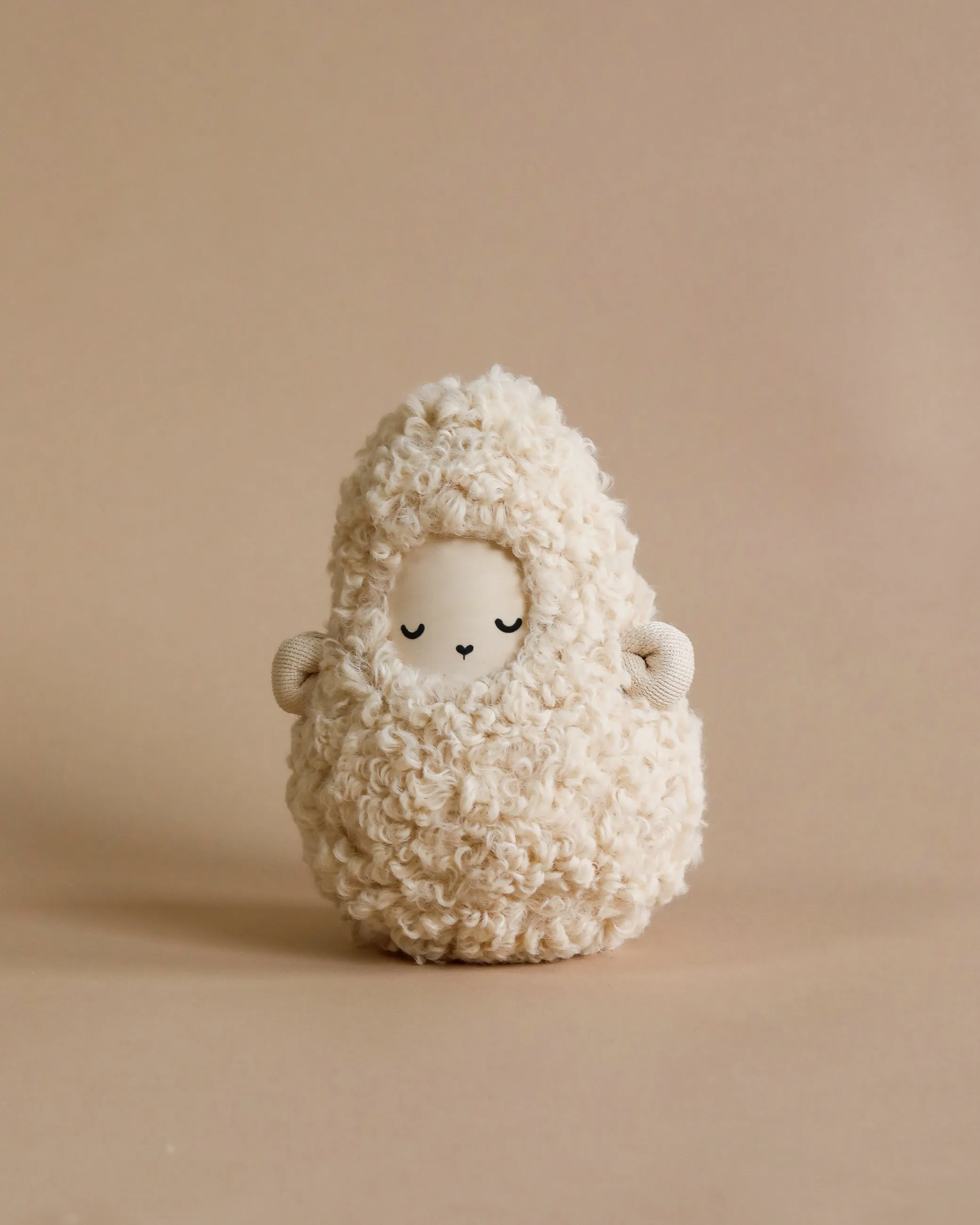 Handmade Roly Poly Rattle - Sheep