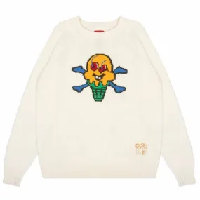 Ice Cream Cones N Bones Sweater (Whisper White) 431-7501