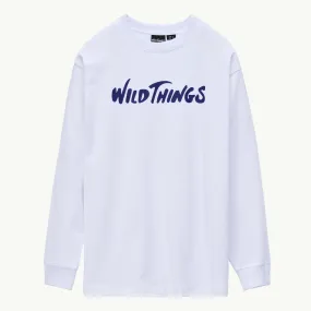 LOGO LONG RIB TEE WHITE