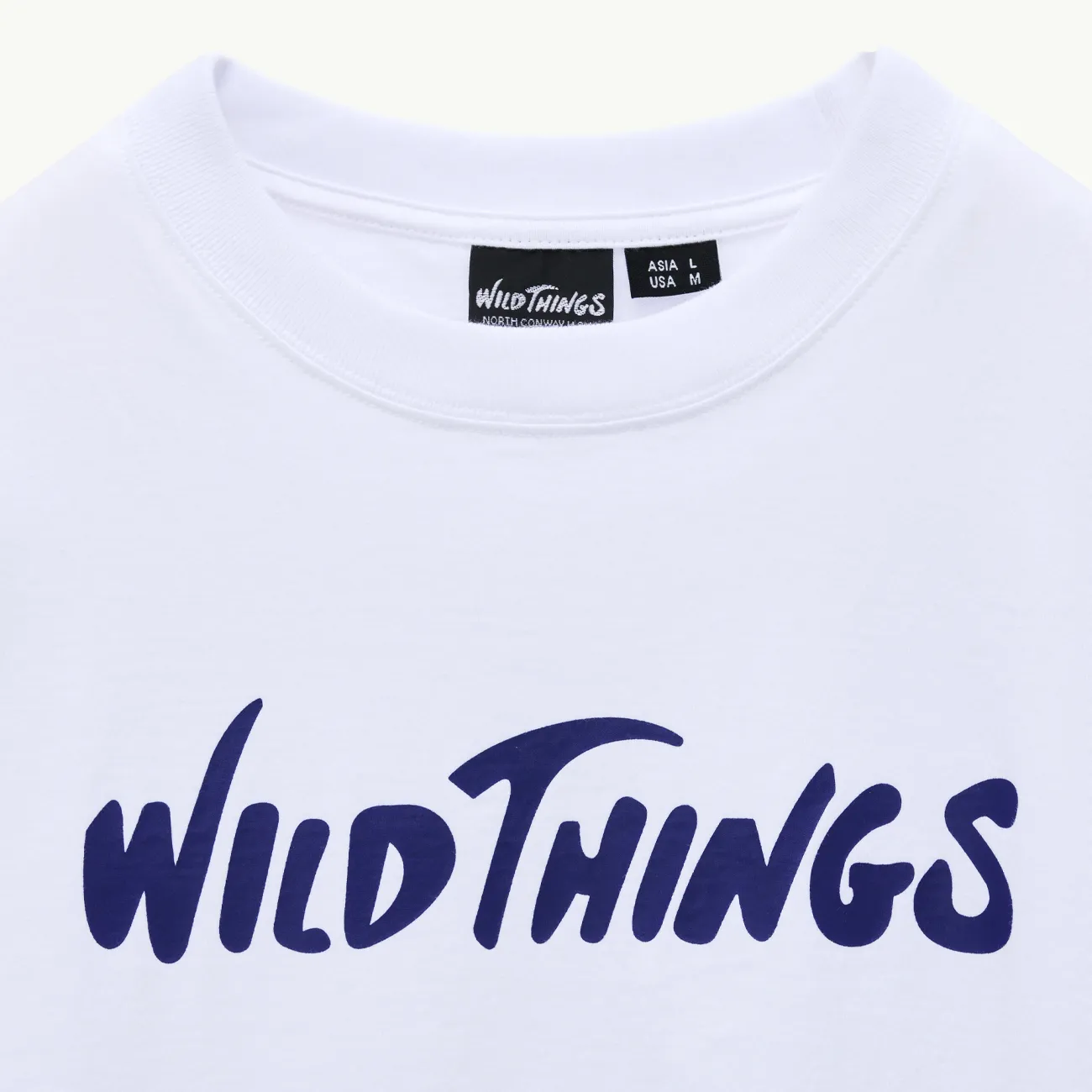 LOGO LONG RIB TEE WHITE