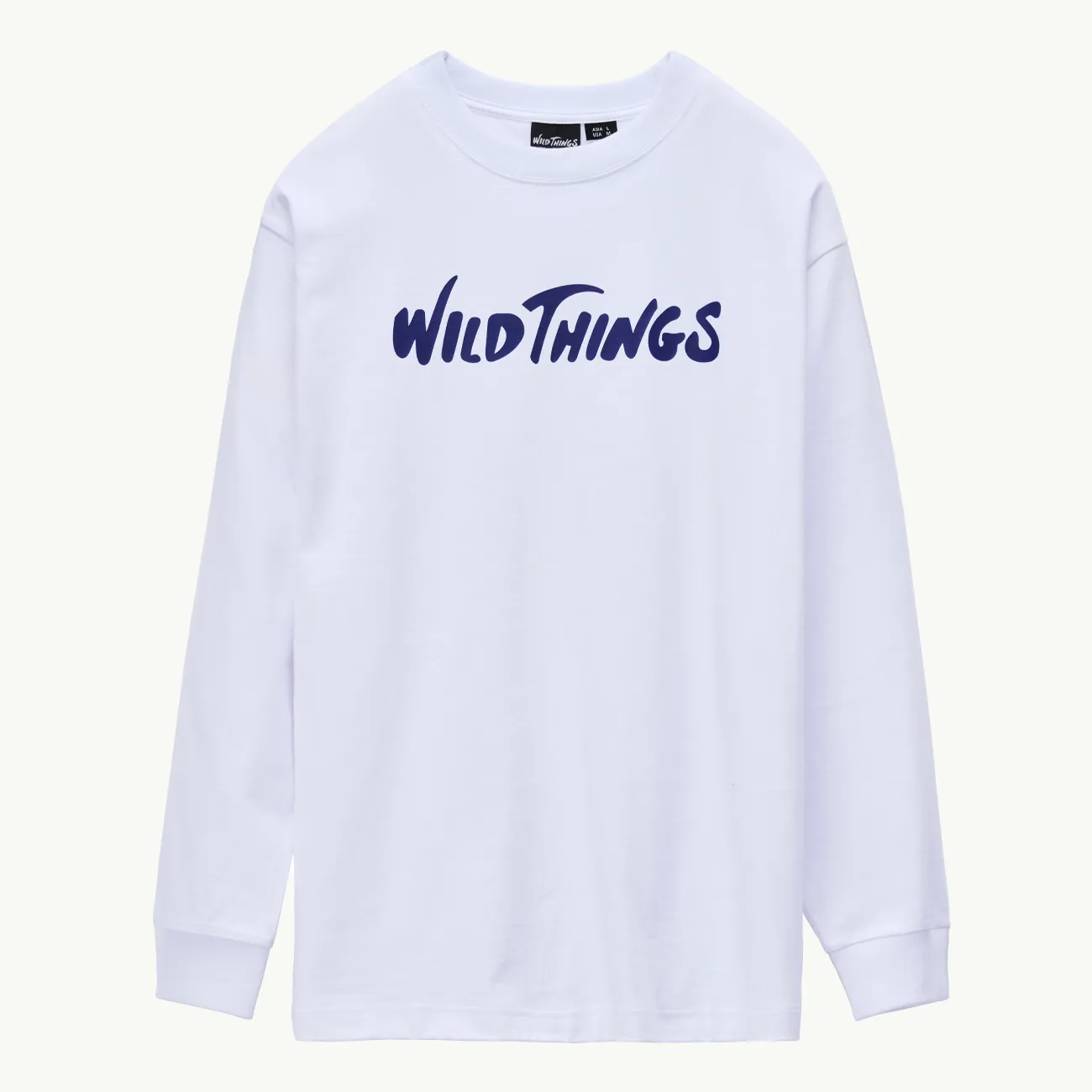 LOGO LONG RIB TEE WHITE