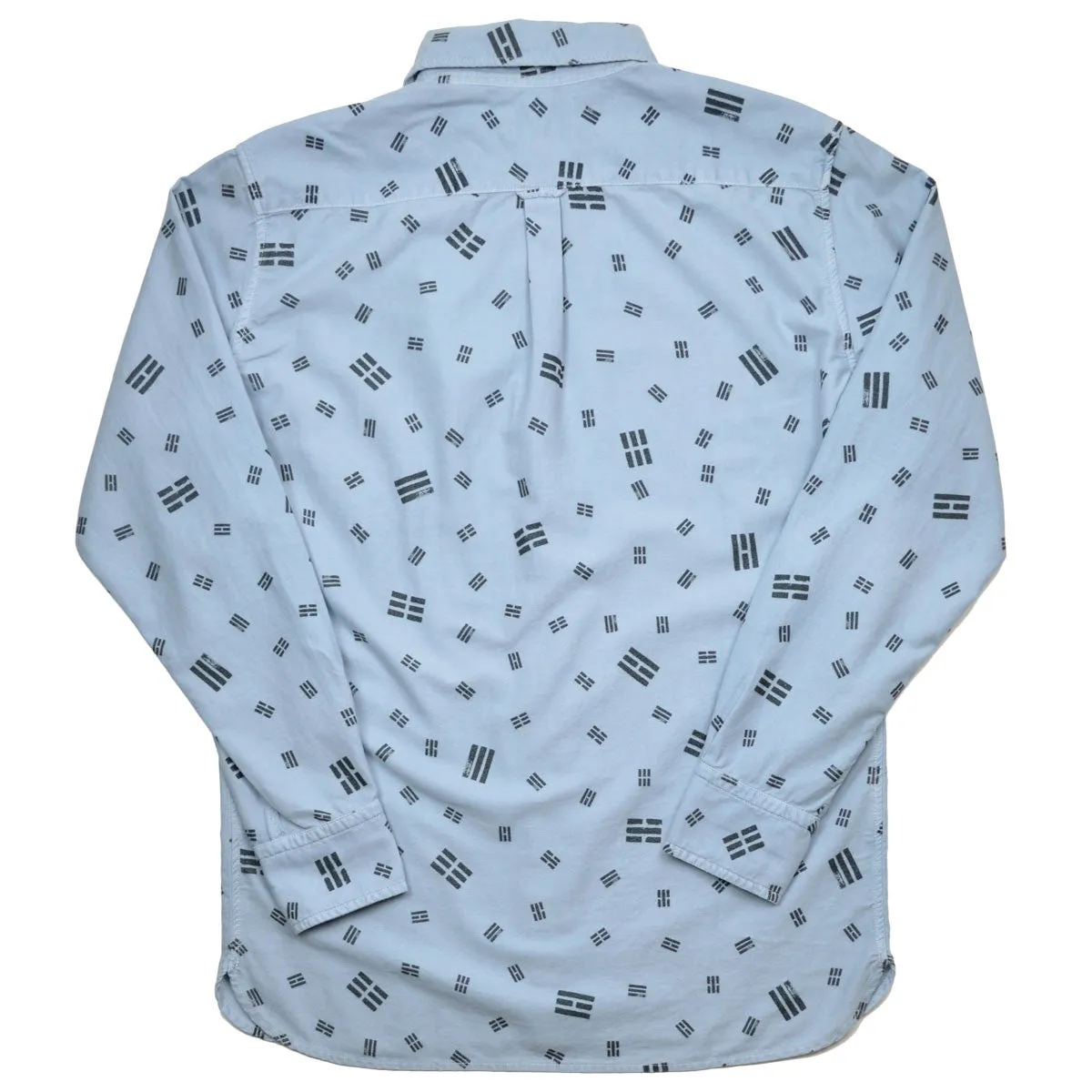 Maison Kitsuné - Trigram Print Shirt - Light Blue