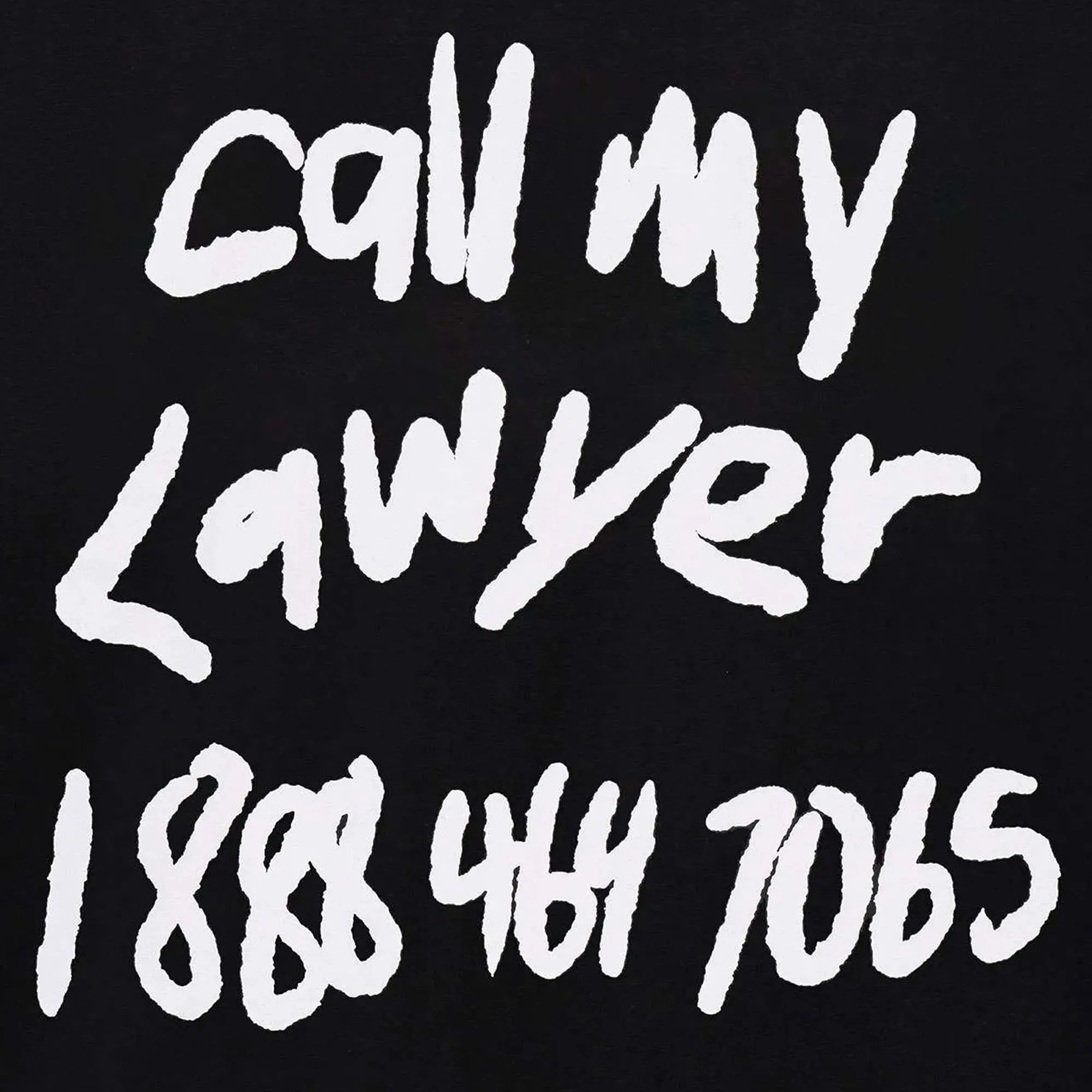 Market Mens Scrawl My Lawyer SS Tee