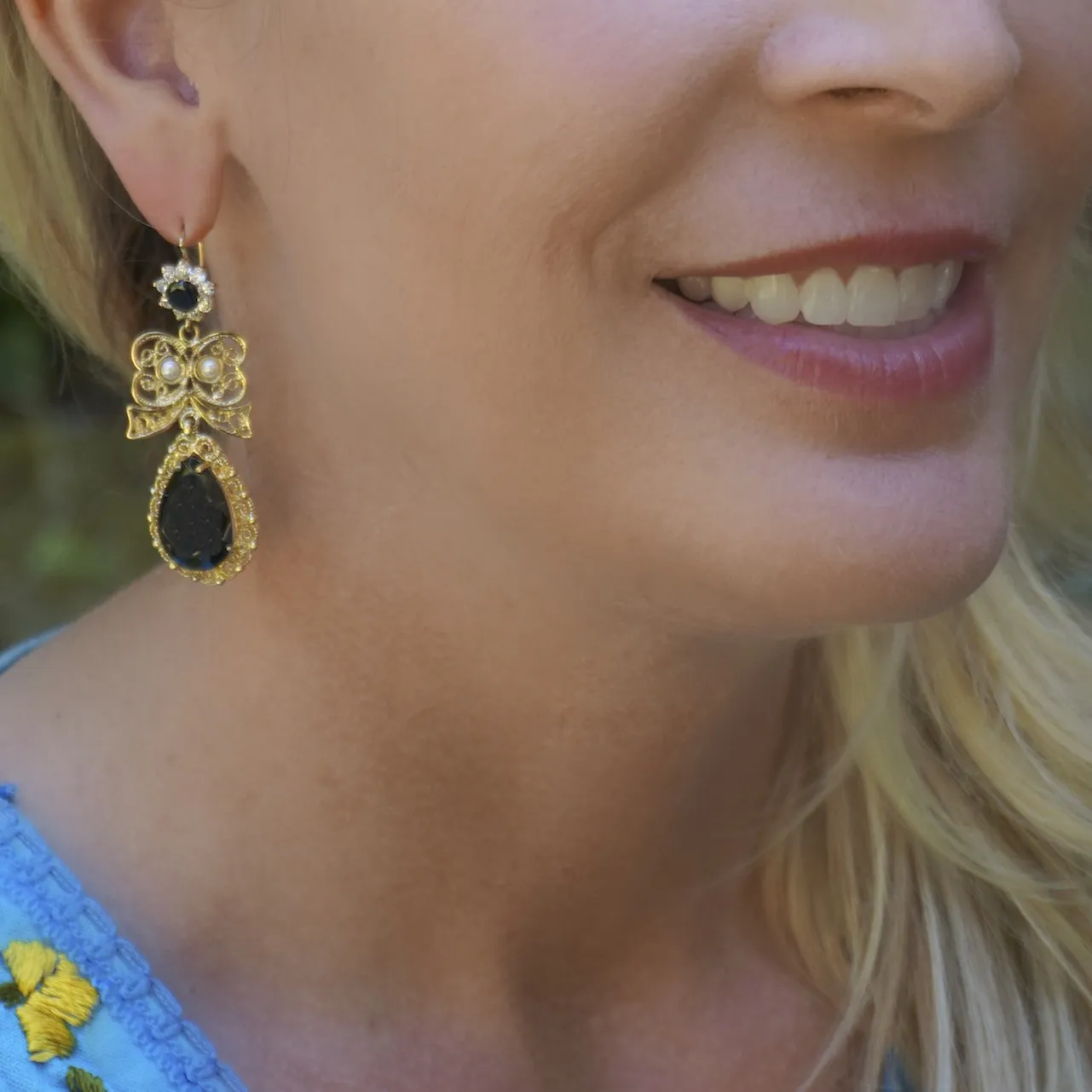 Mexican Frida Kahlo Filigree Earrings