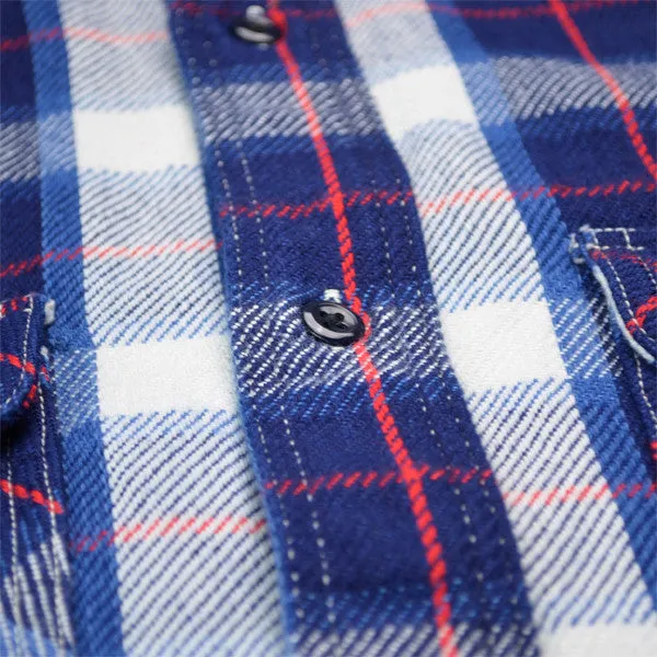 orSlow - 70s Work Shirt - Indigo Check