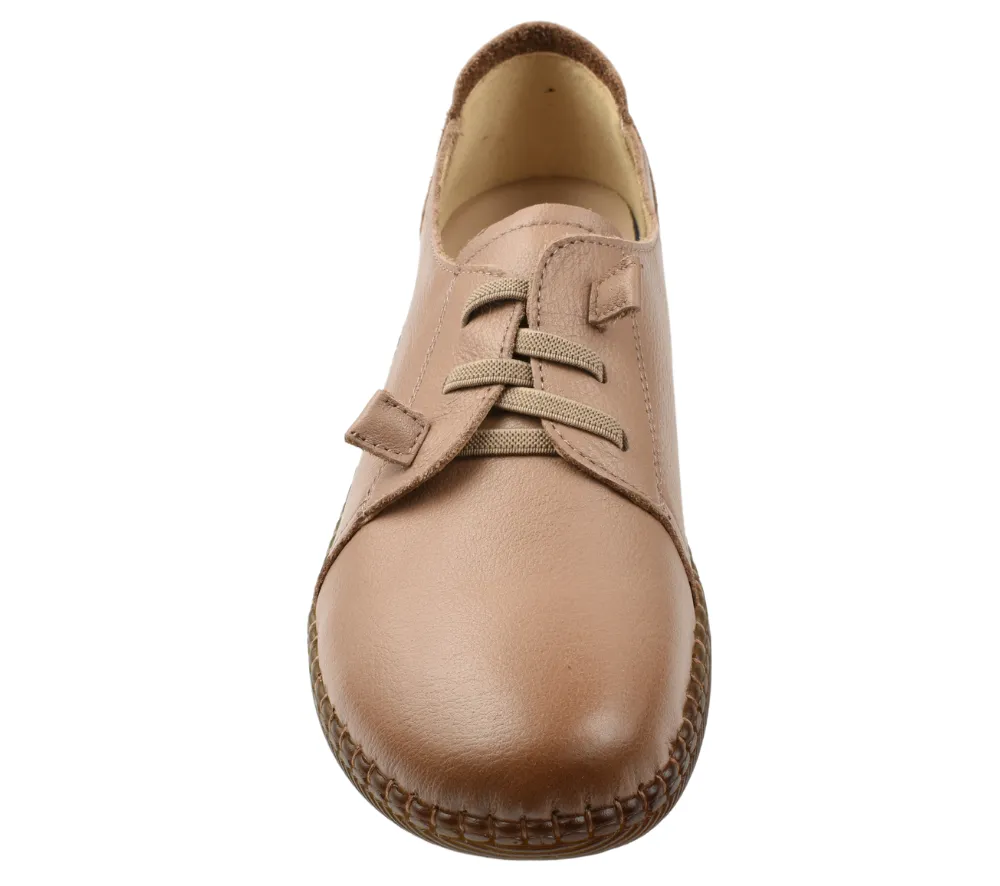 Pantofi casual, dama, FORMAZIONE, B33668 taupe, piele naturala