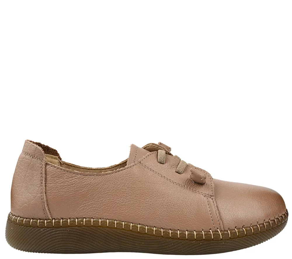 Pantofi casual, dama, FORMAZIONE, B33668 taupe, piele naturala