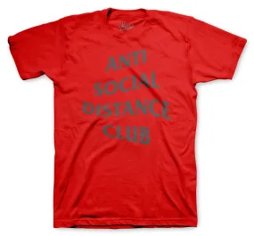 Retro 13 Red Flint Social Distance Shirt