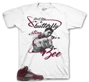 Retro 5 Burgundy Sting Shirt