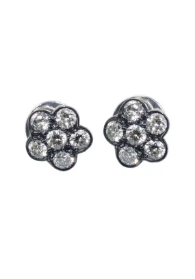 Sethi Couture Tuilerie 18KBG Cluster Diamond Stud Earrings