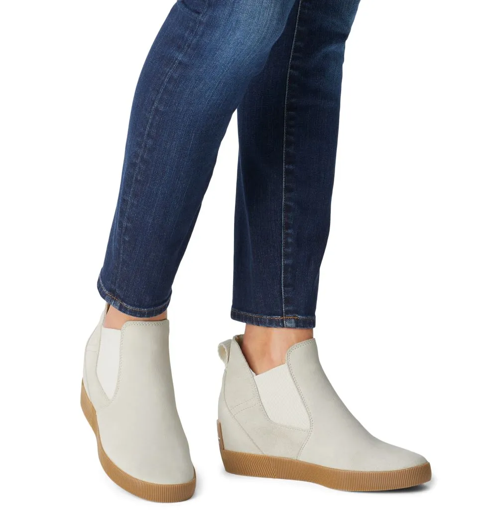 'Sorel' Women's Out 'N About Slip On WP Wedge Bootie - Chalk / White