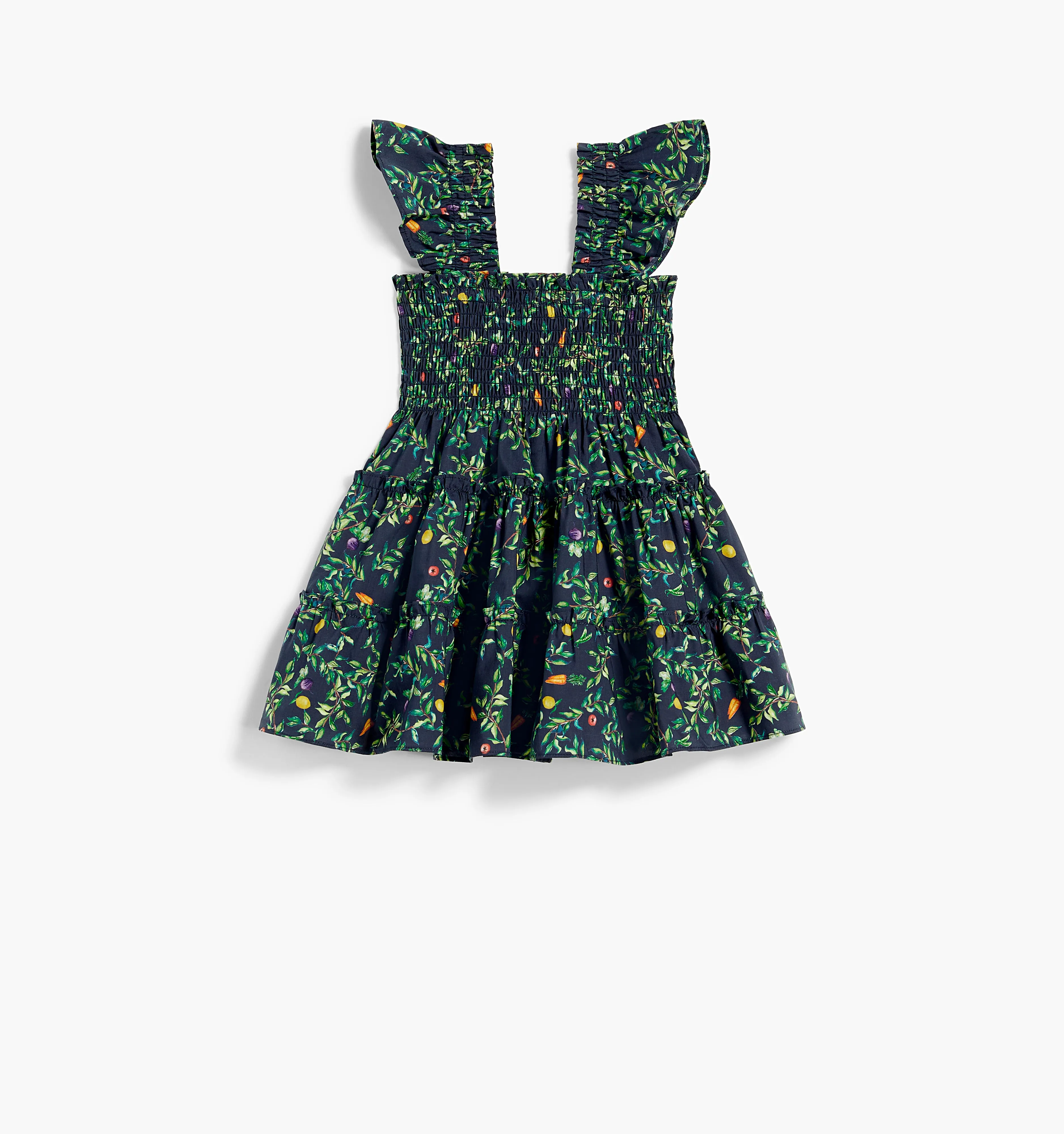 The Baby Ellie Nap Dress - Midnight Garden Poplin