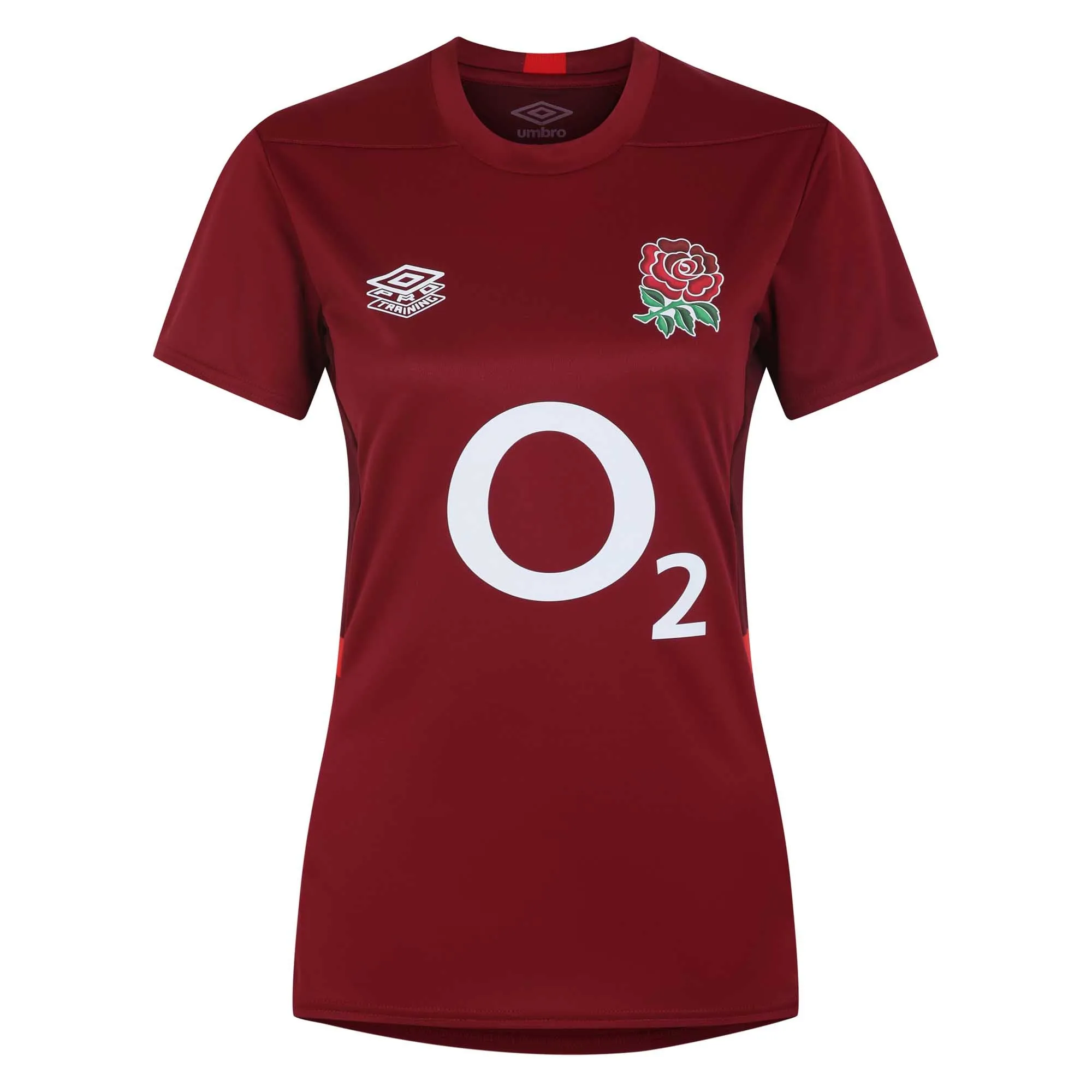 Umbro Women's England Rugby Gym T-Shirt 23/24 - Red