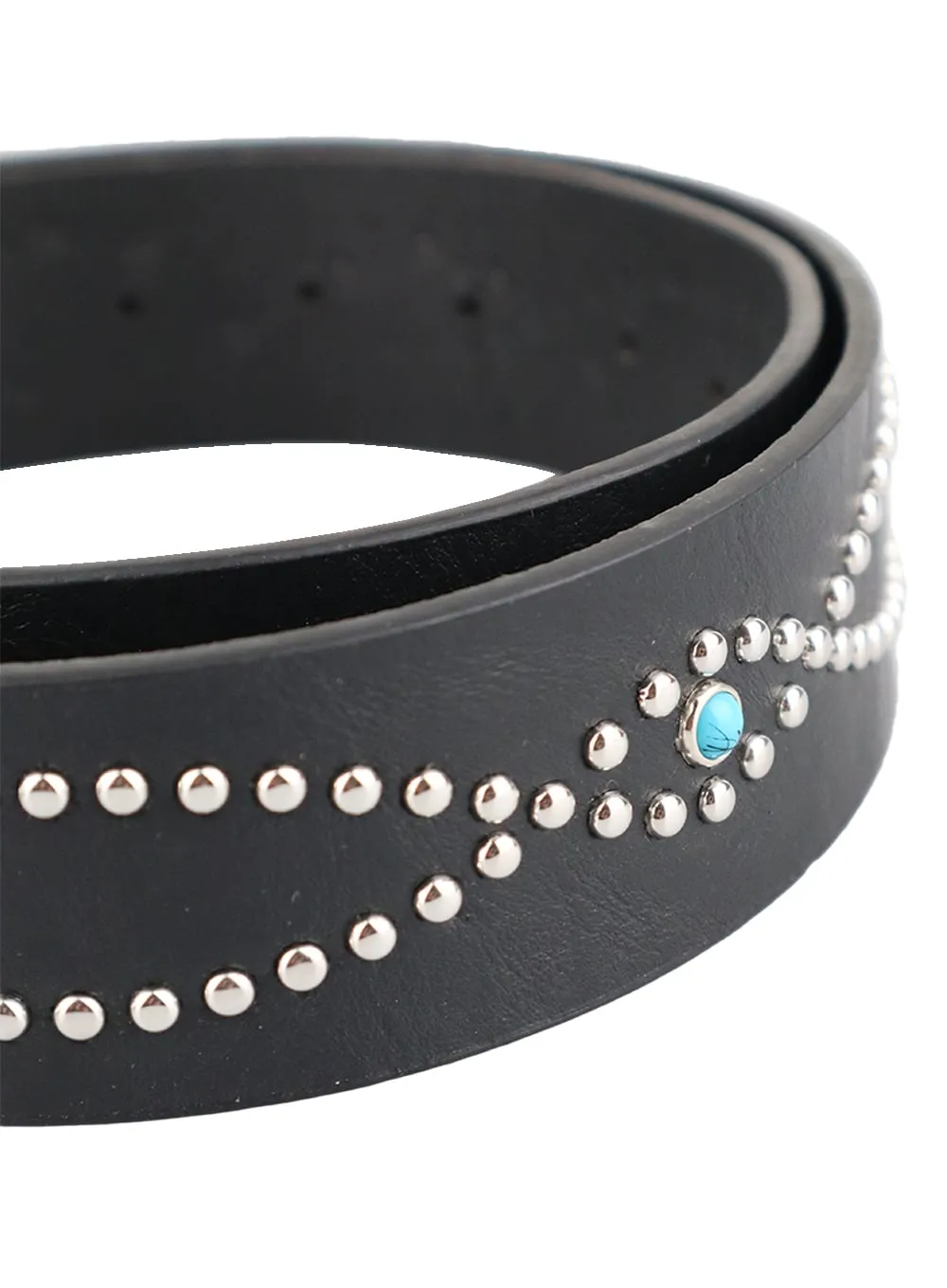 Vintage Studded Faux Leather Belt CM429