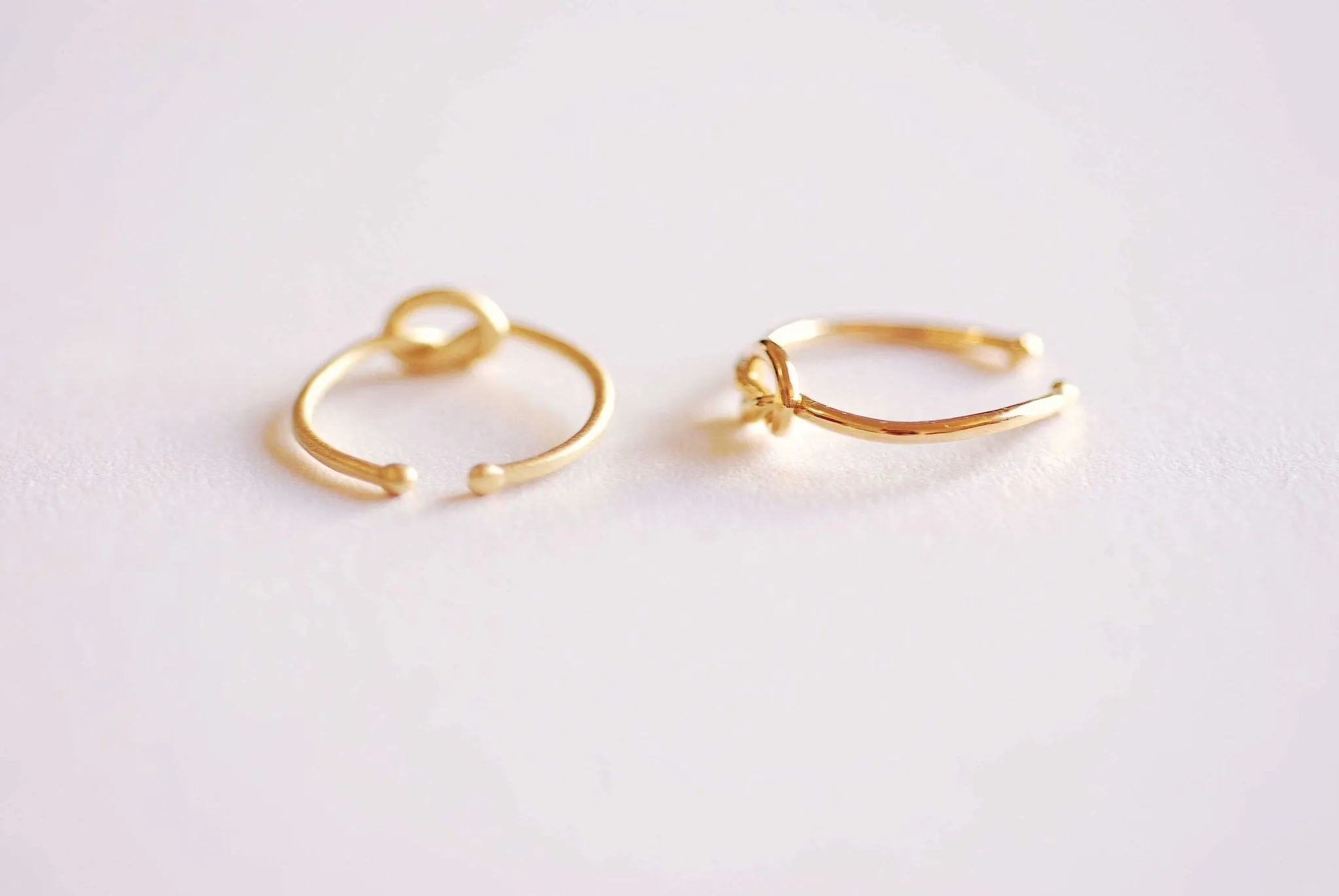 Wholesale Shiny Gold Love Knot Ring- Gold Love Knot adjustable ring, Thin Love knot ring, bridesmaid Gift, knot promise ring, Eternity Ring, Midi Ring