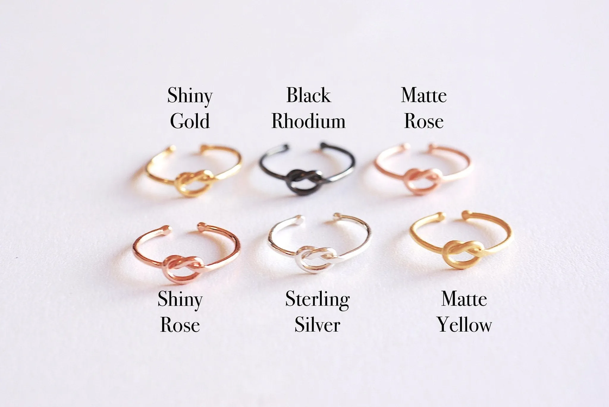 Wholesale Shiny Gold Love Knot Ring- Gold Love Knot adjustable ring, Thin Love knot ring, bridesmaid Gift, knot promise ring, Eternity Ring, Midi Ring