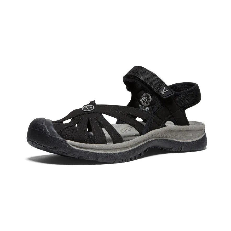 Women's Rose Sandal  |  Black/Neutral Gray