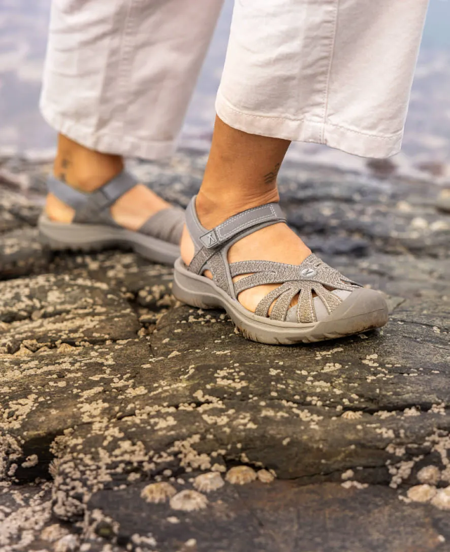 Women's Rose Sandal  |  Black/Neutral Gray