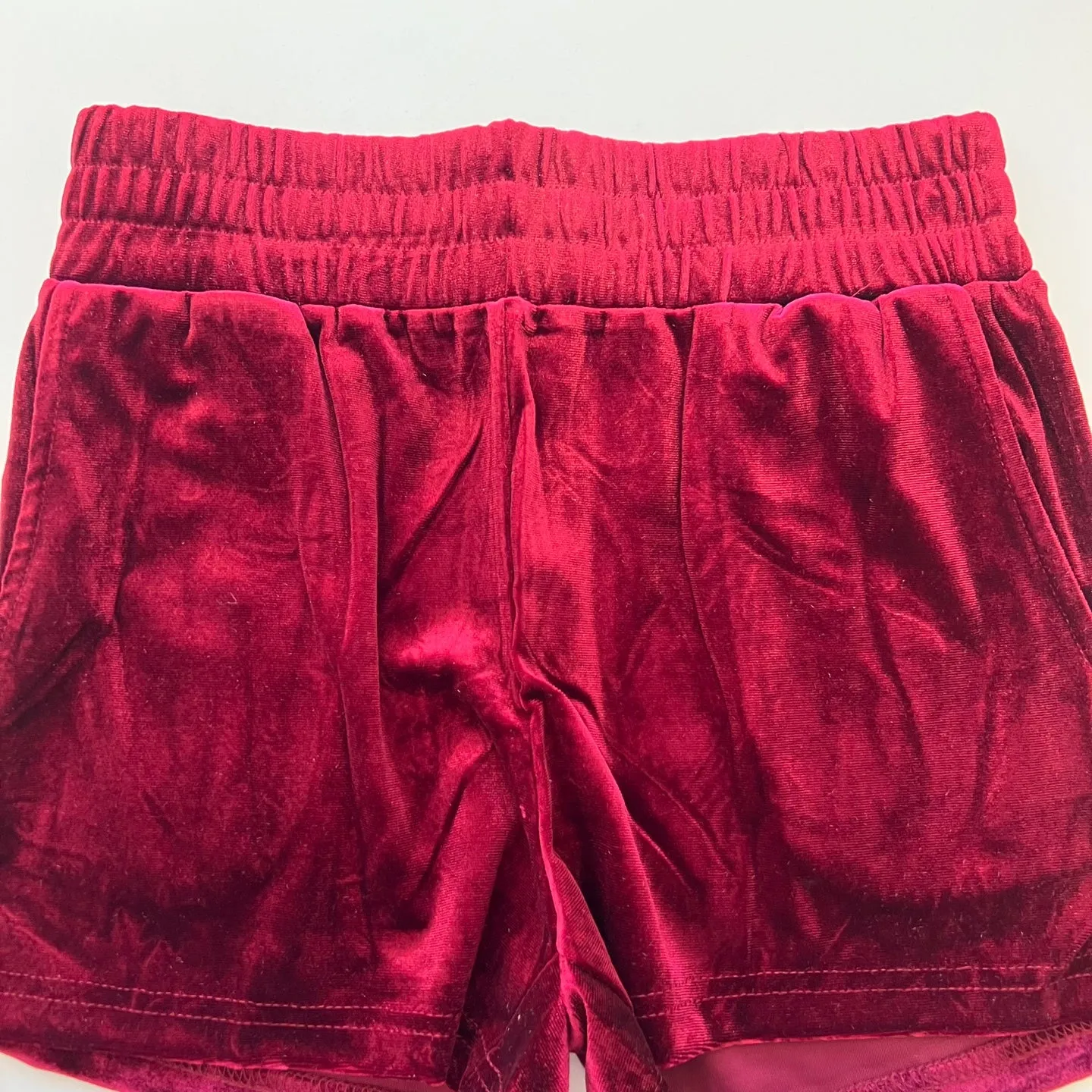 Women's Velour Shorts with Pockets