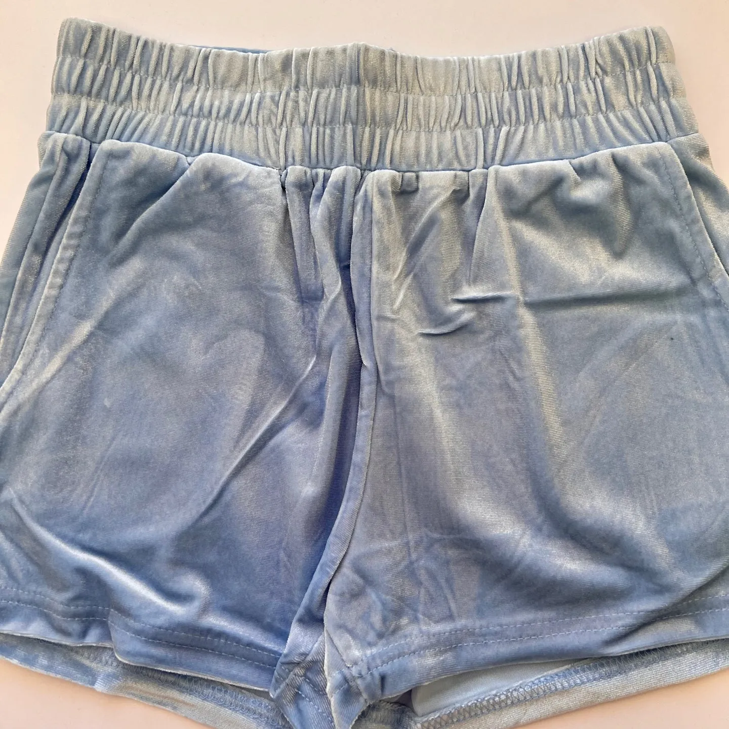 Women's Velour Shorts with Pockets